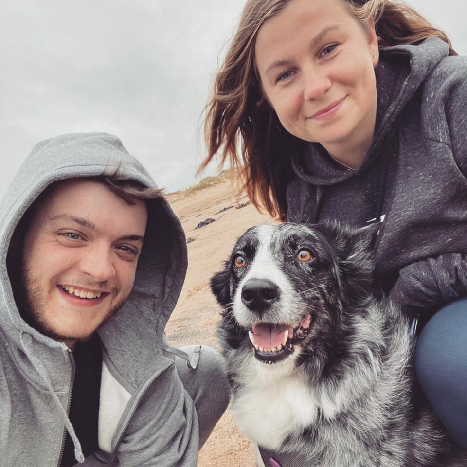 The Northern Echo: Border Collie Dolly, bei der im vergangenen April mit Hundemama Sam und ihrem Partner Danny Wragg unheilbarer Krebs diagnostiziert wurde.
