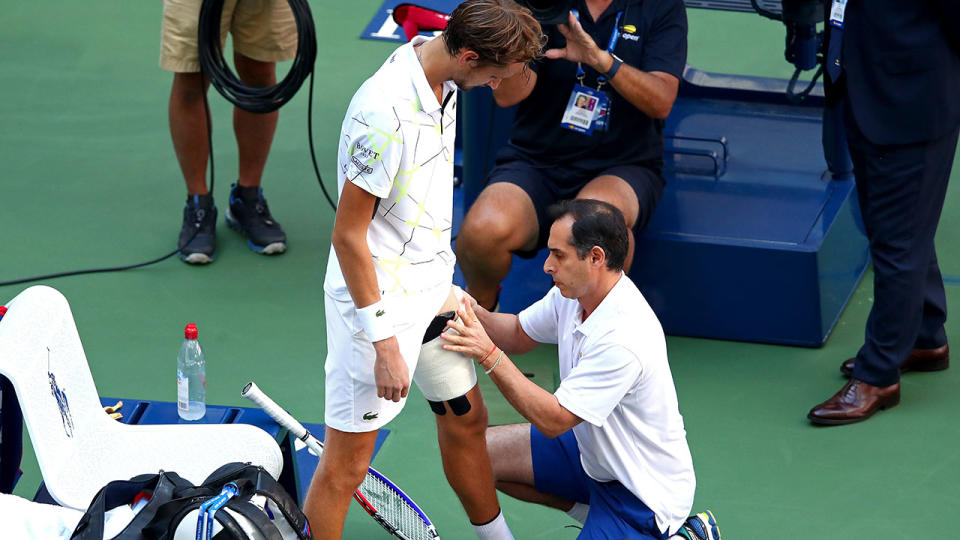 Daniil Medvedev, pictured here in action at the US Open.