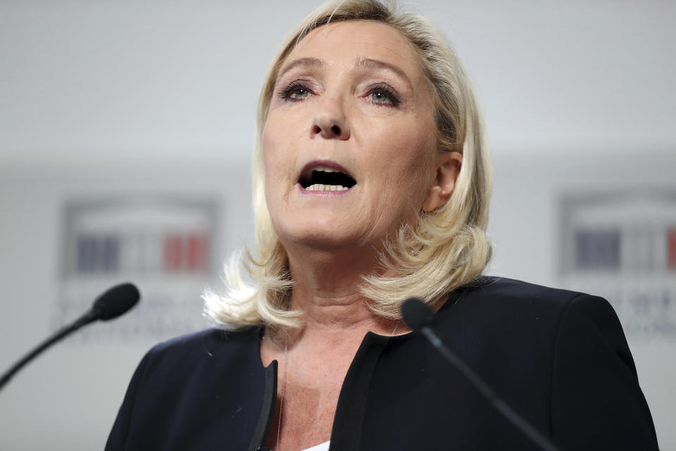 Marine Le Pen. (AP Photo/Thibault Camus)