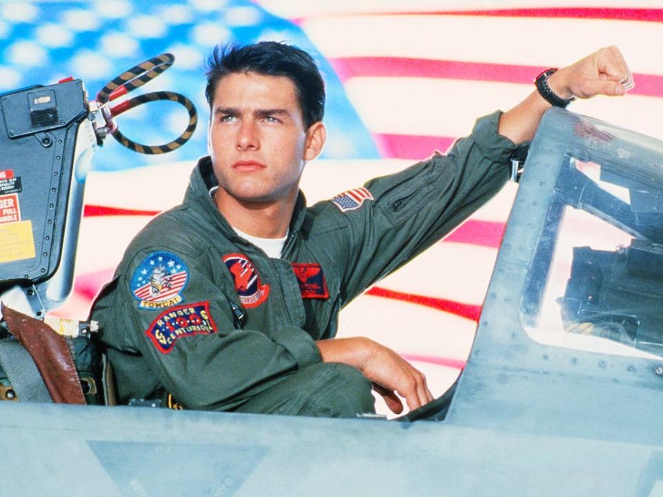 Red, white and Cruise: A bit of patriotic showmanship in the original ‘Top Gun’ (Paramount/Kobal/Shutterstock)