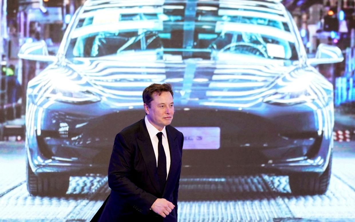 Elon Musk Tesla - REUTERS/Aly Song/File Photo