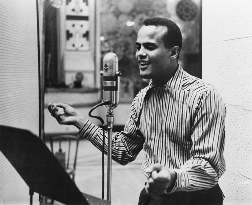 Harry Belafonte in the studio circa 1957
