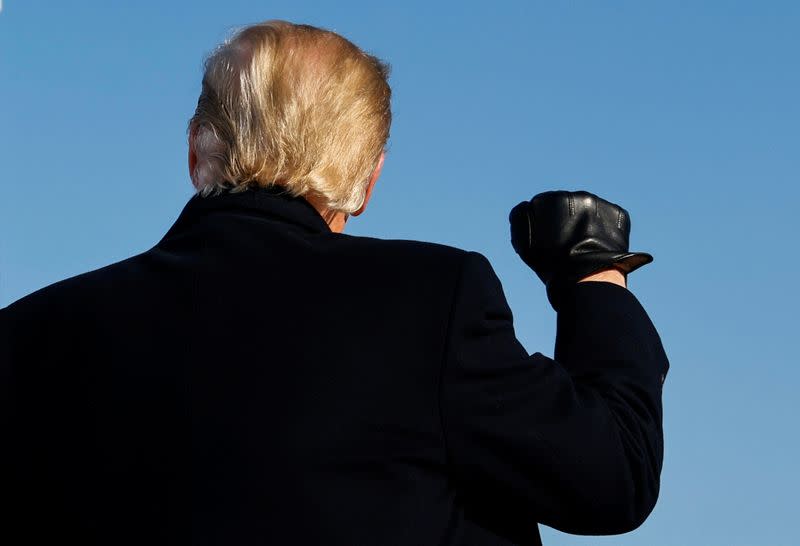 U.S. President Donald Trump holds a campaign rally in Green Bay, Wisconsin