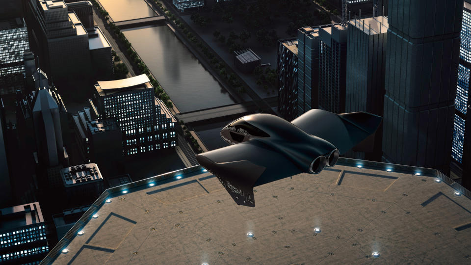 Porsche and Boeing will work on a flying craft concept. Credit: Porsche AG