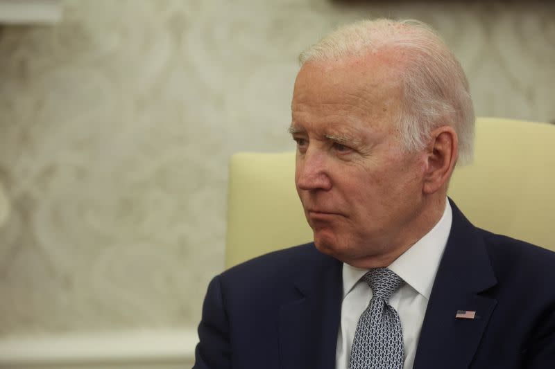 U.S. President Biden welcomes Italy's Prime Minister Draghi at the White House in Washington