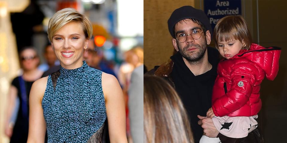 <p>The actress gave birth to her and Romain Dauriac's daughter, Rose Dorothy, in 2014. However, Scarlett and Romain are no longer together—their divorce was just finalized in September. "We remain close friends and co-parents with a shared commitment to raising our daughter in a loving and compassionate environment," the couple said in <a href="http://people.com/movies/scarlett-johansson-and-romain-dauriac-finalize-their-divorce-and-settle-custody-fight/" rel="nofollow noopener" target="_blank" data-ylk="slk:a joint statement;elm:context_link;itc:0;sec:content-canvas" class="link ">a joint statement</a>.<br></p>