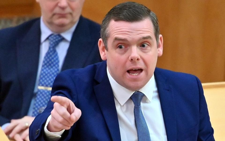 Douglas Ross raised concerns about Tory MSP Murdo Fraser having a non-crime hate incident logged against him