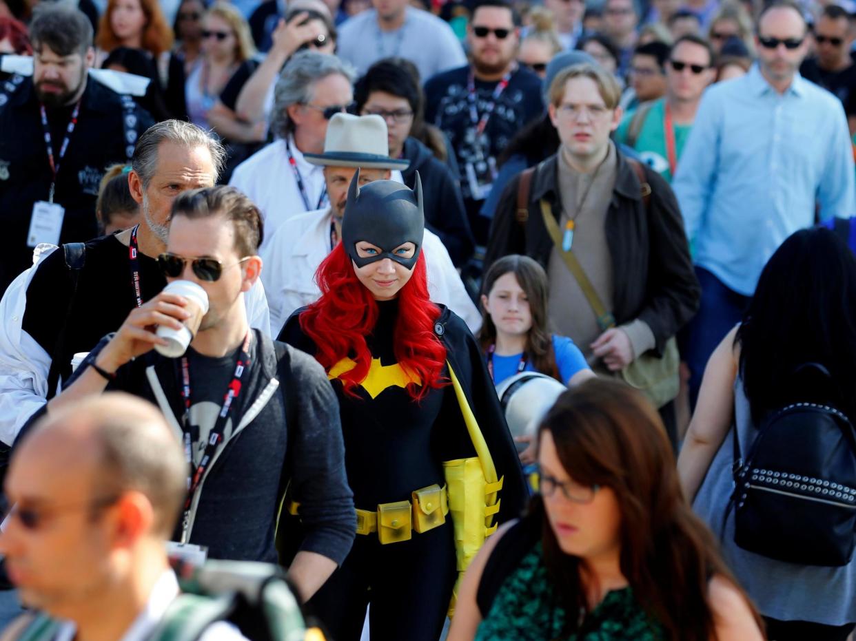 Gina Gianni of Chicago dressed as Batgirl at Comic-Con on 22 July 2016: Mike Blake/Reuters