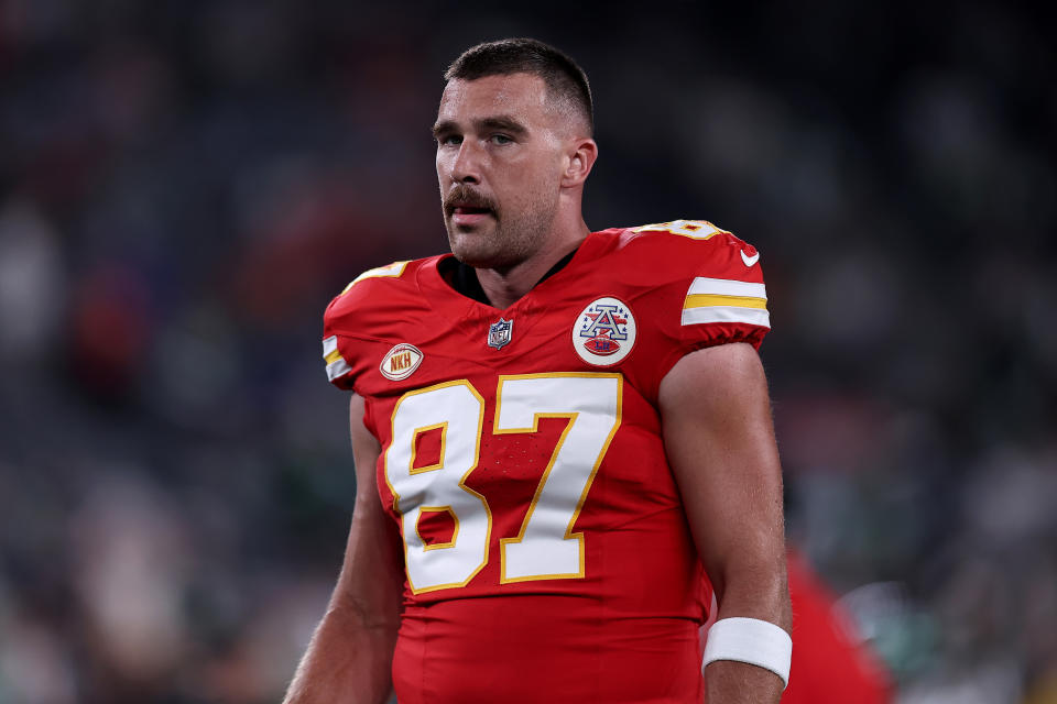 Closeup of Travis Kelce