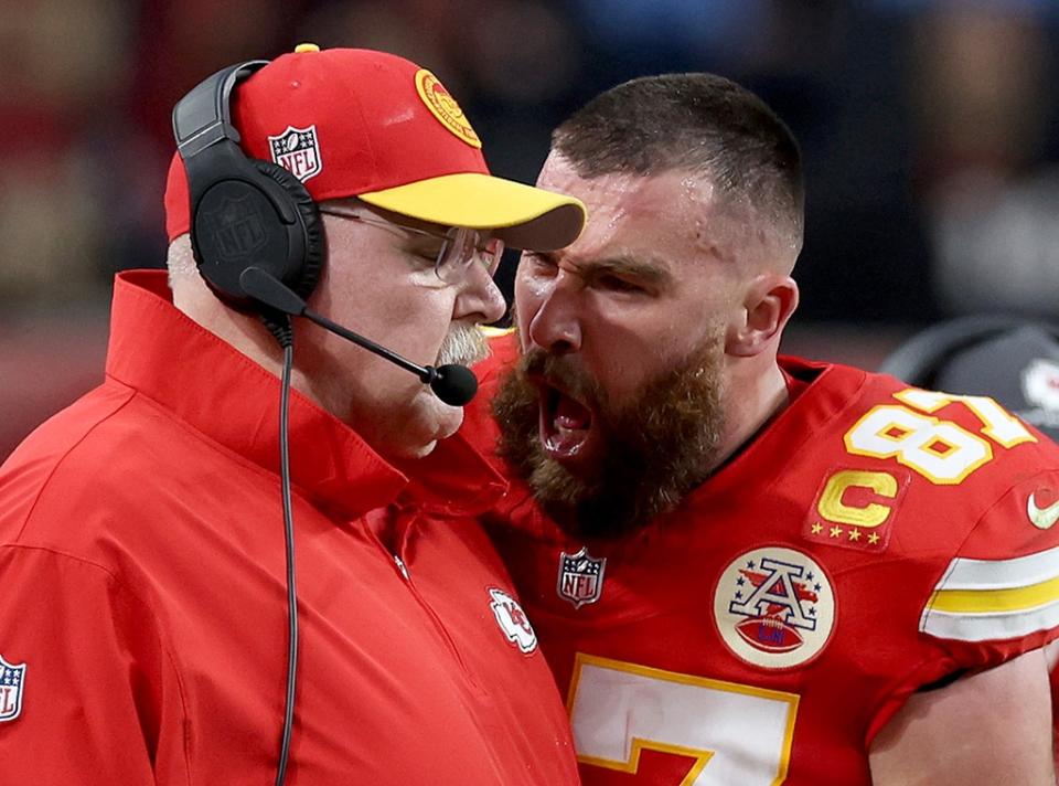 Travis Kelce Andy Reid