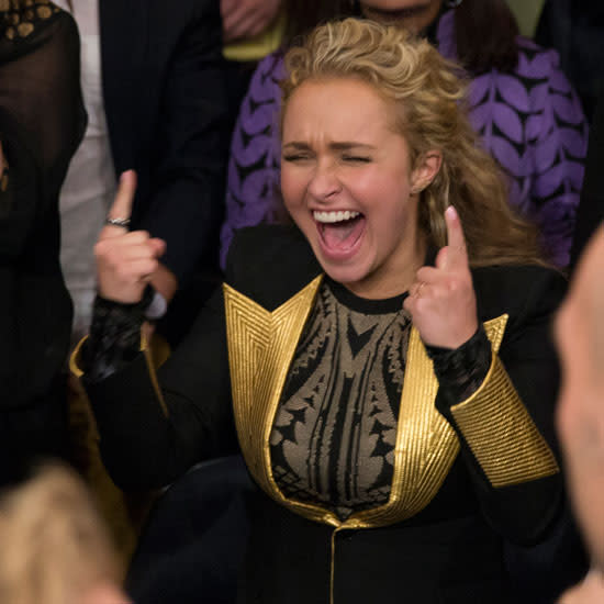 Hayden Panettiere was more excited about her fiance's boxing match than most people are about anything in their entire lives. The 25-year-old <em>Nashville</em> star turned out to show support for her heavyweight future husband, Wladimir Klitschko, in his title fight against Bryant Jennings at Madison Square Garden. <strong>NEWS: Hayden Panettiere's Fiance Wladimir Klitschko Talks New Baby and Wedding Plans </strong> While Klitschko won the fight handily, Panettiere's manic enthusiasm stole the spotlight. Splash News As her fiance threw skilled, powerhouse punches, the young star couldn't help but get swept up in the heat of the moment in one of the most adorable displays of loving celebrity support ever. Either that or she's a vicious competitive asskicker who loves seeing some brutal gladiatorial combat. Splash News Actually, it seems like a pretty healthy dose of both. In December, the happy couple welcomed their first baby, daughter Kaya. Check out the video below for more on their adorable family.