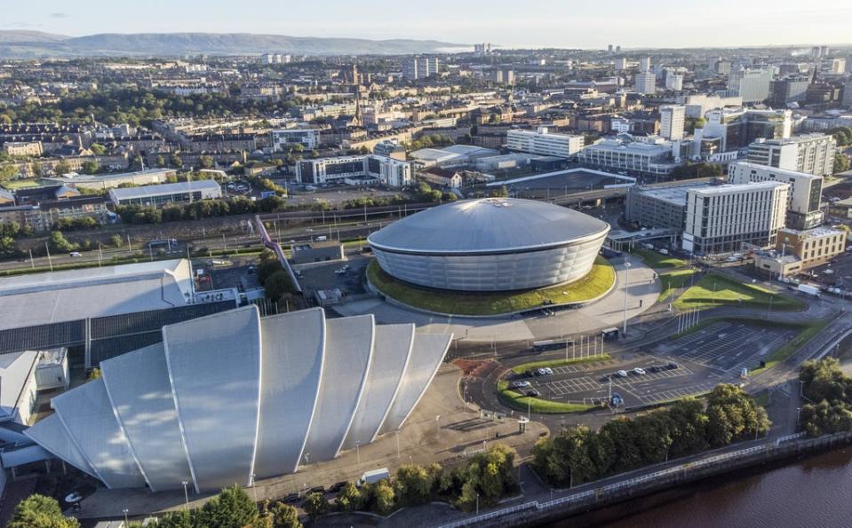 The Scottish Event Campus in Glasgow is playing host to the Cop26 summit (Jane Barlow/PA) (PA Wire)