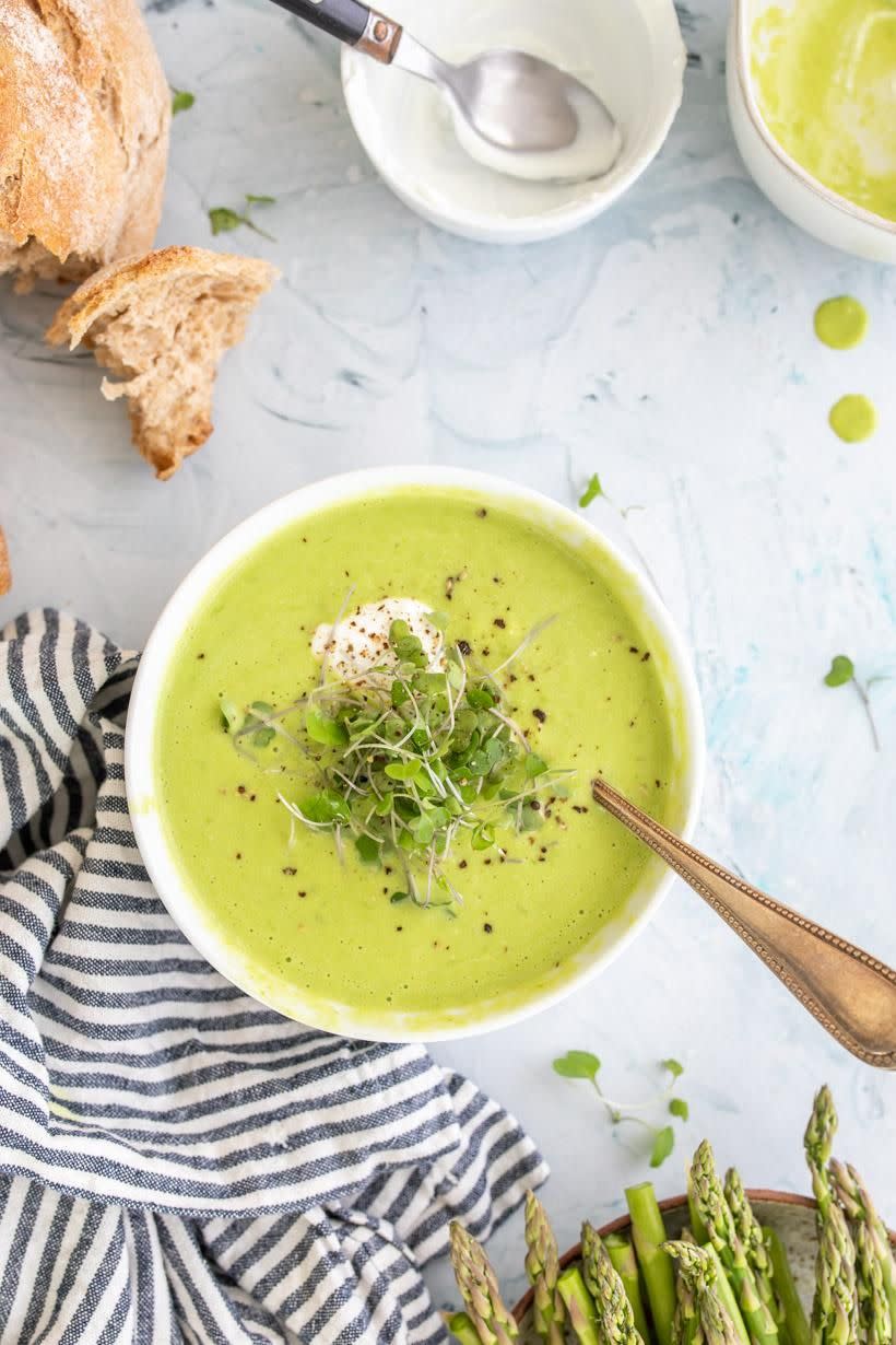 creamy asparagus soup