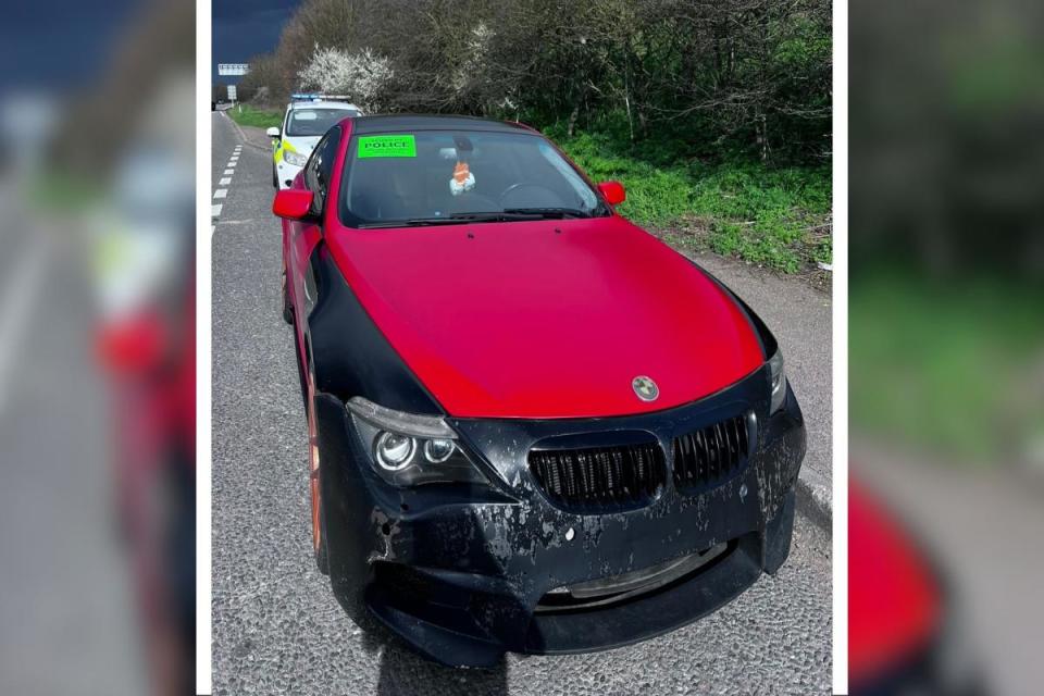 Mildenhall police pulled this vehicle over by the Red Lodge on the A11 after it was driving erratically <i>(Image: Suffolk Constabulary)</i>