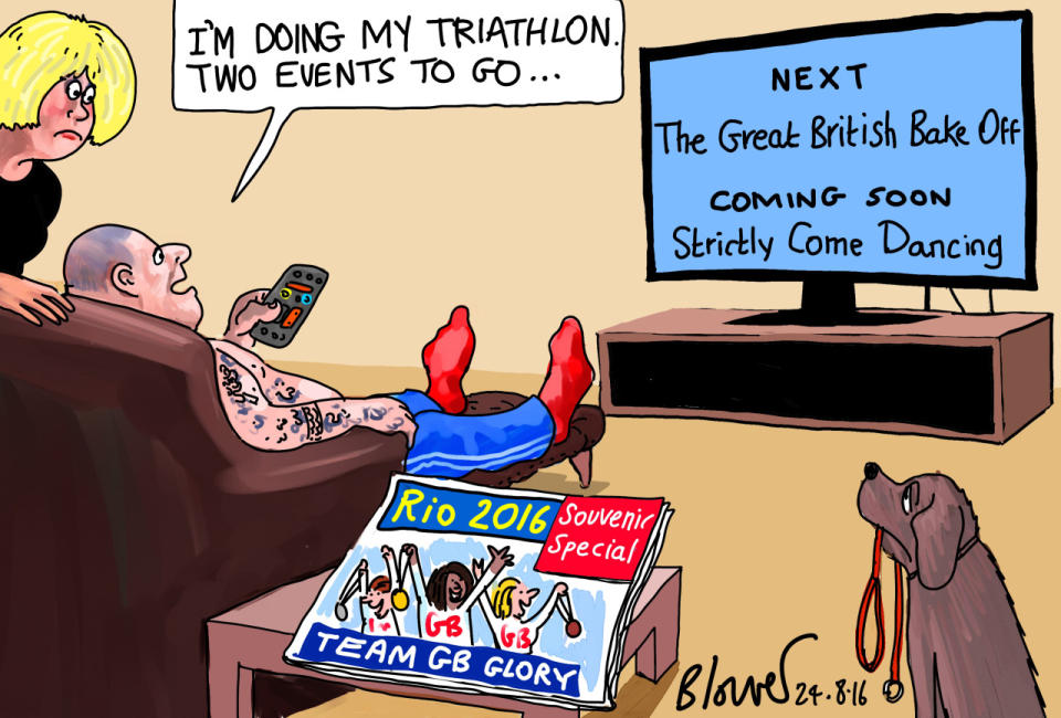 AUGUST 24 - BRITONS PREPARE FOR THEIR OWN TRIATHLON…