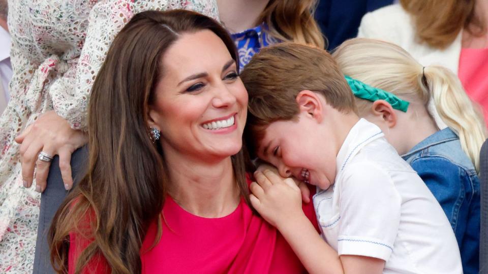 Kate Middleton, Prince Louis. Getty.