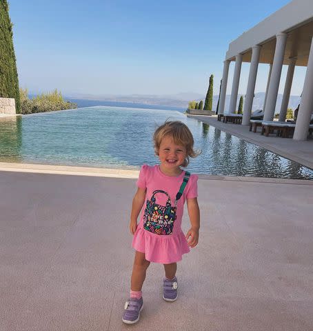 <p>Rebel Wilson/Instagram</p> Royce in Greece