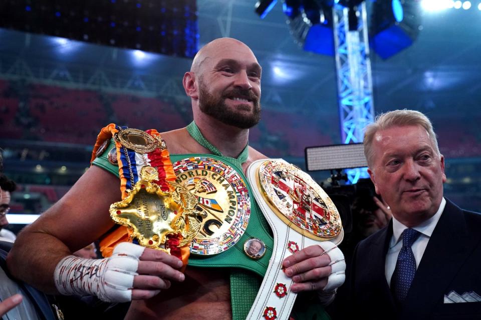 Fury holds the WBC heavyweight title (PA Wire)