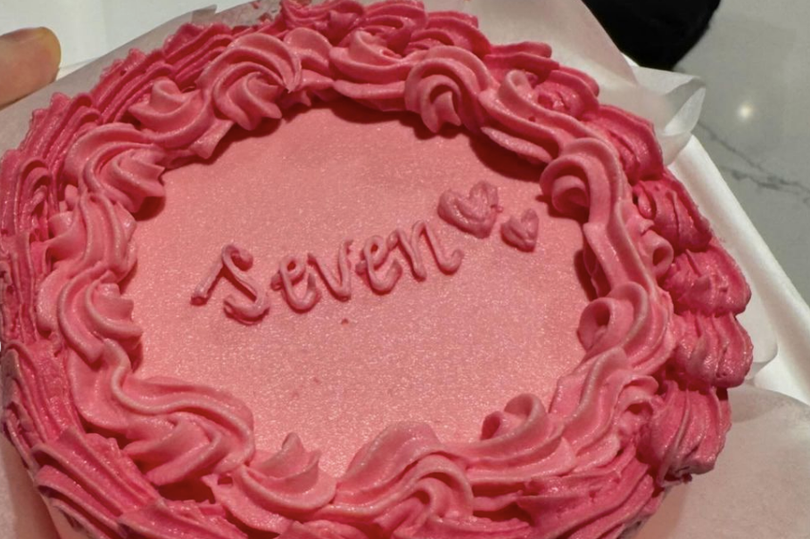 Birthday cake for Anne-Marie's daughter, Seven