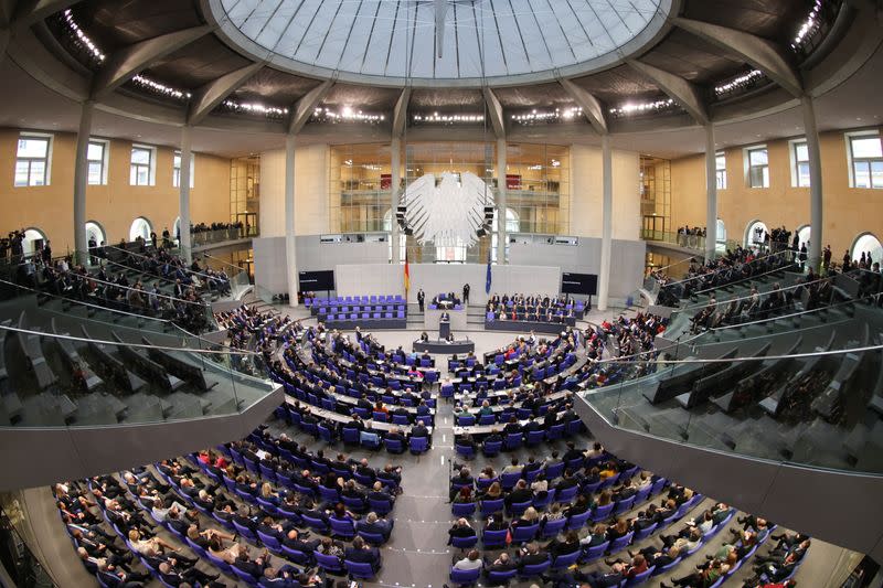 Inaugural session of the German Parliament in Berlin