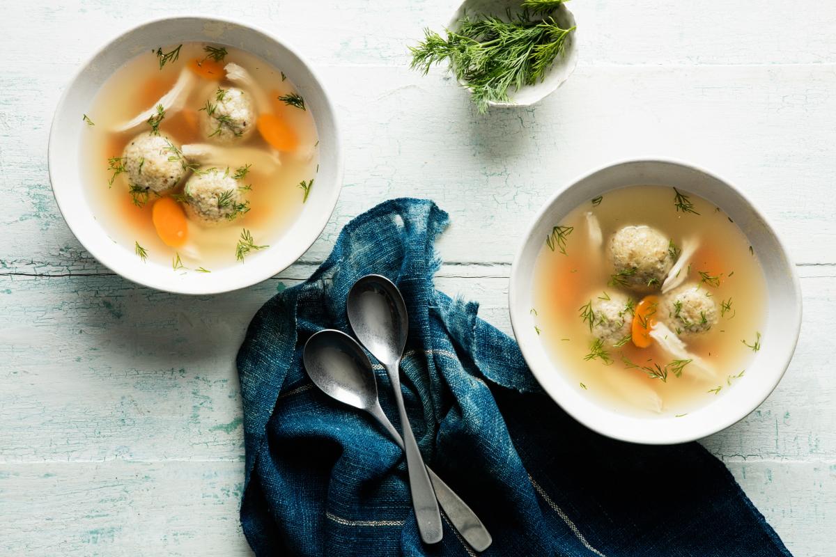 Matzo Ball Soup (Floaters or Sinkers!) + VIDEO