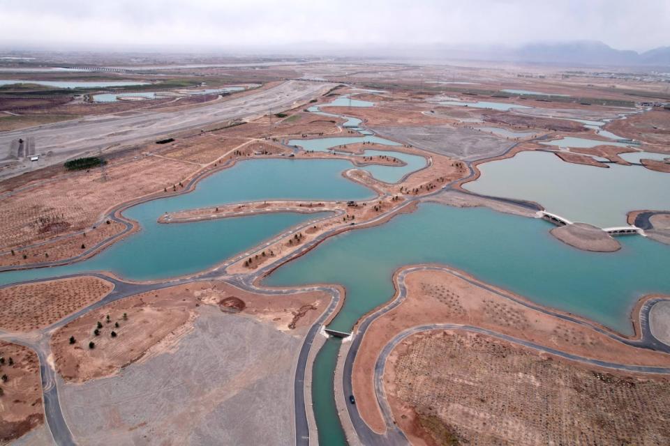 <div class="inline-image__title">1239944864</div> <div class="inline-image__caption"><p>The progress of land greening in the Gobi Desert in Zhangye City, in China's northwest Gansu Province.</p></div> <div class="inline-image__credit">Costfoto/Future Publishing via Getty Images</div>