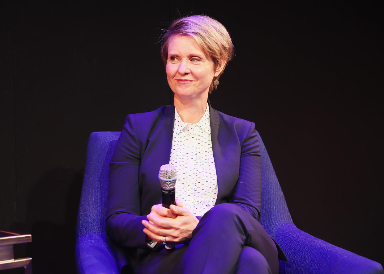 Cynthia Nixon, an actress and education activist, is challenging New York Gov. Andrew Cuomo from the left. (Photo: Astrid Stawiarz/Getty Images)