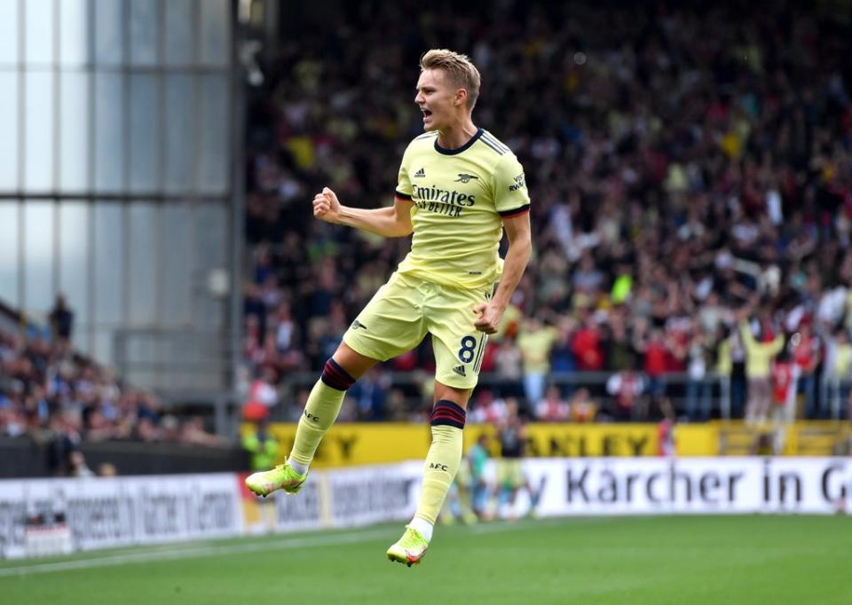 Martin Odegaard scored Arsenal’s winner (Anthony Devlin/PA) (PA Wire)