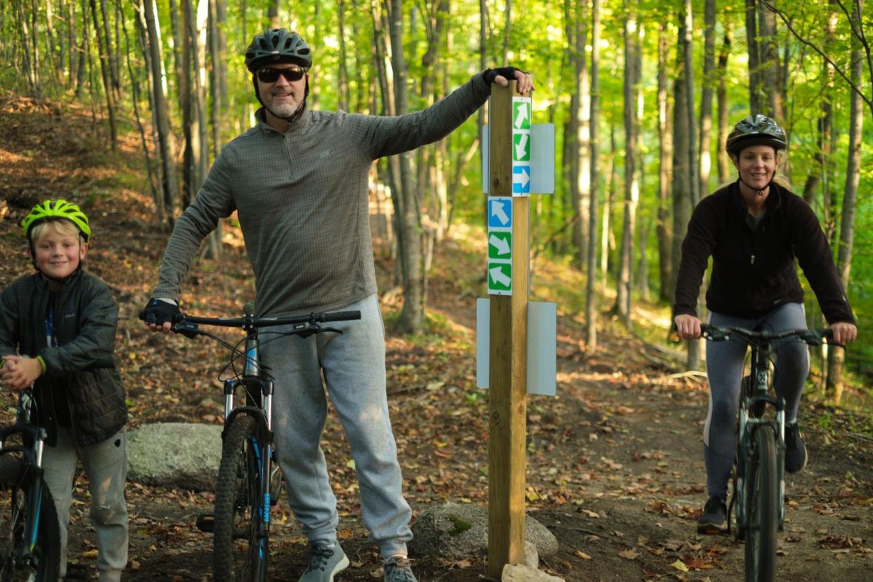 The new Melvin Family Hiking and Biking Trails in Topinabee includes the first professionally-designed and built trails in Cheboygan County.