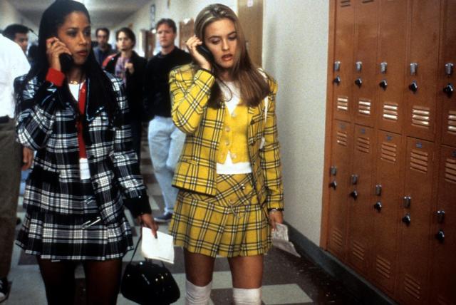 Bella Hadid borrowed the knee-high socks trend from Cher Horowitz in  Clueless