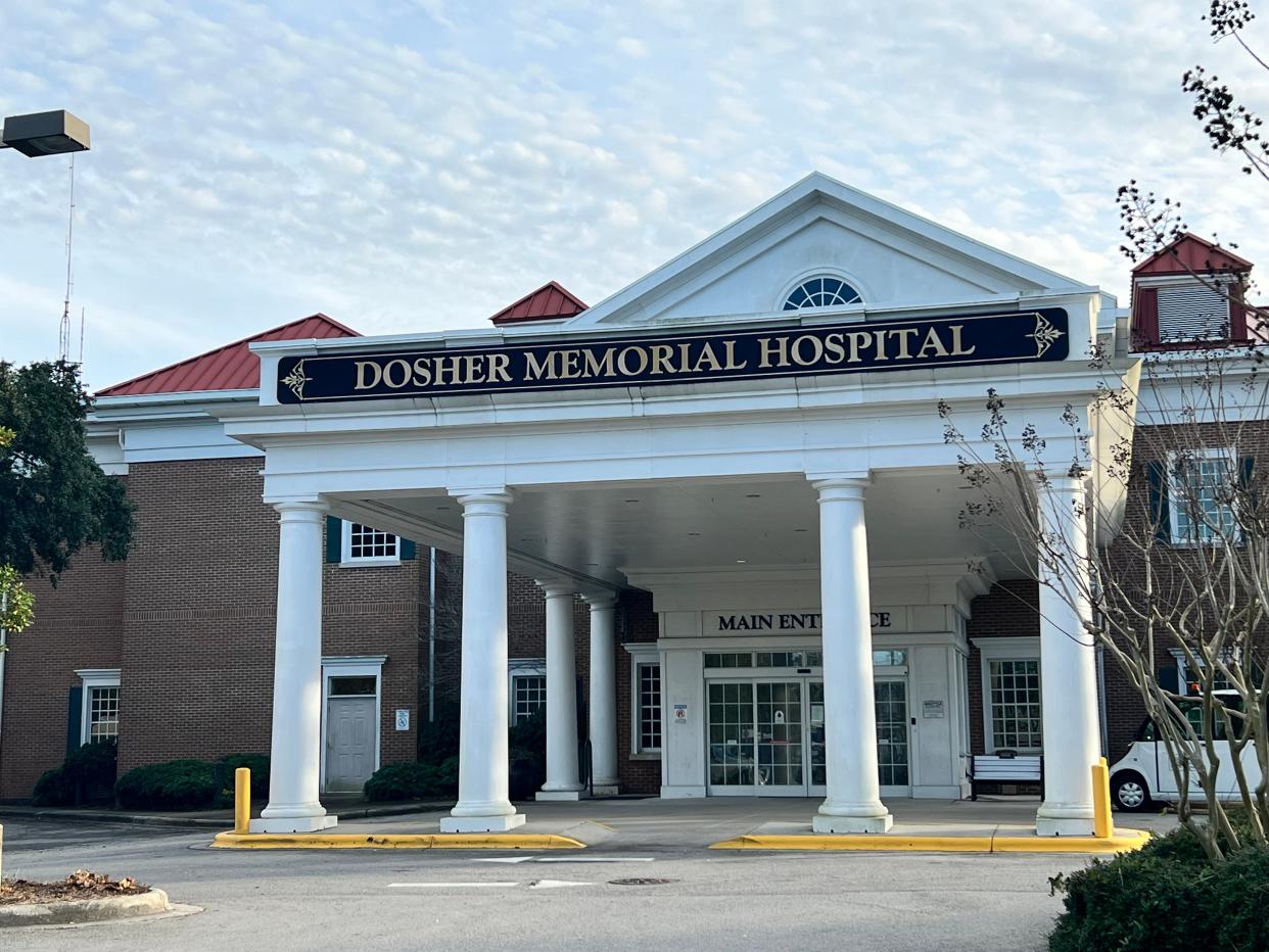 J. Arthur Dosher Memorial Hospital in Southport is considered a public township hospital and receives tax funding from property owners in the Smithville Township in Brunswick County. One town wants to see that tax end.