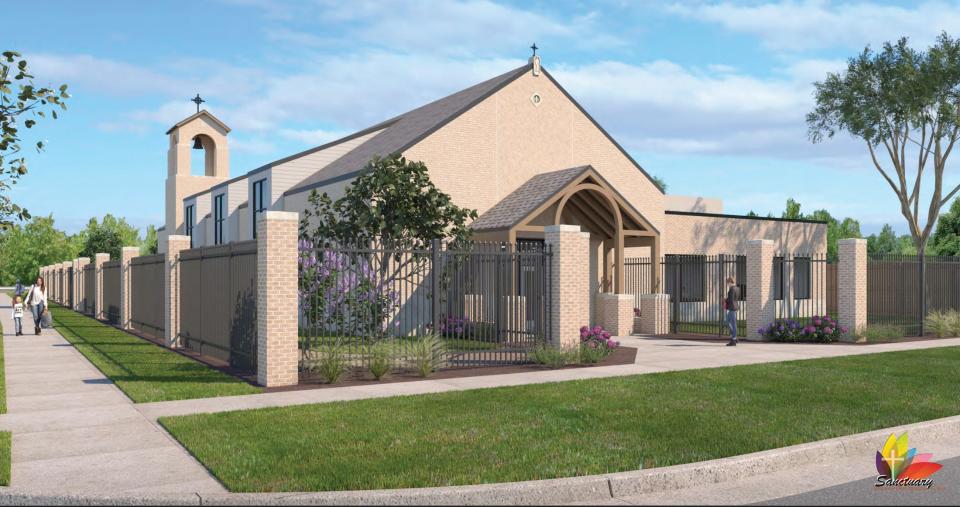 Catholic Charities is investing $6.5 million in the Stockyards district to build affordable housing and an expanded women's sanctuary. Provided