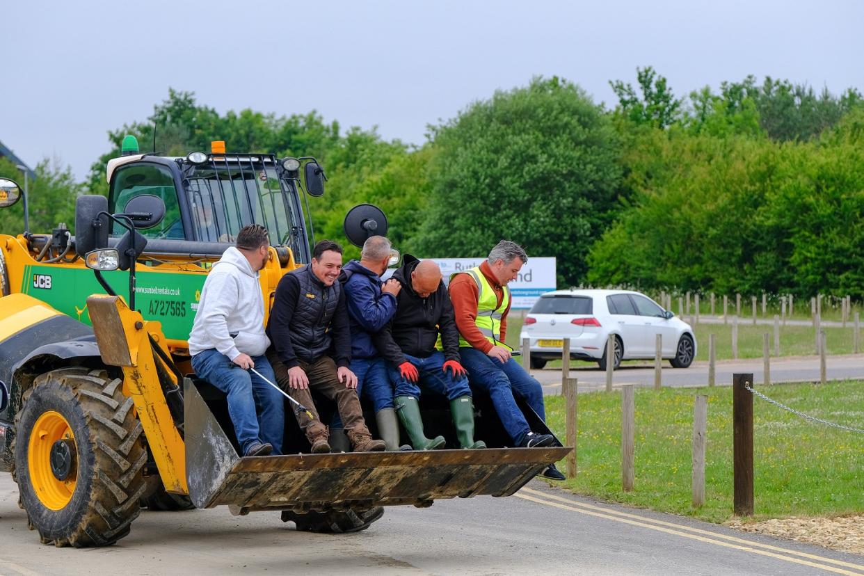 The group arranged portaloos and large skips to remove all their rubbish (swns)