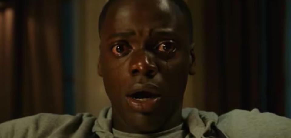 Chris crying while he is hypnotized in "Get Out"