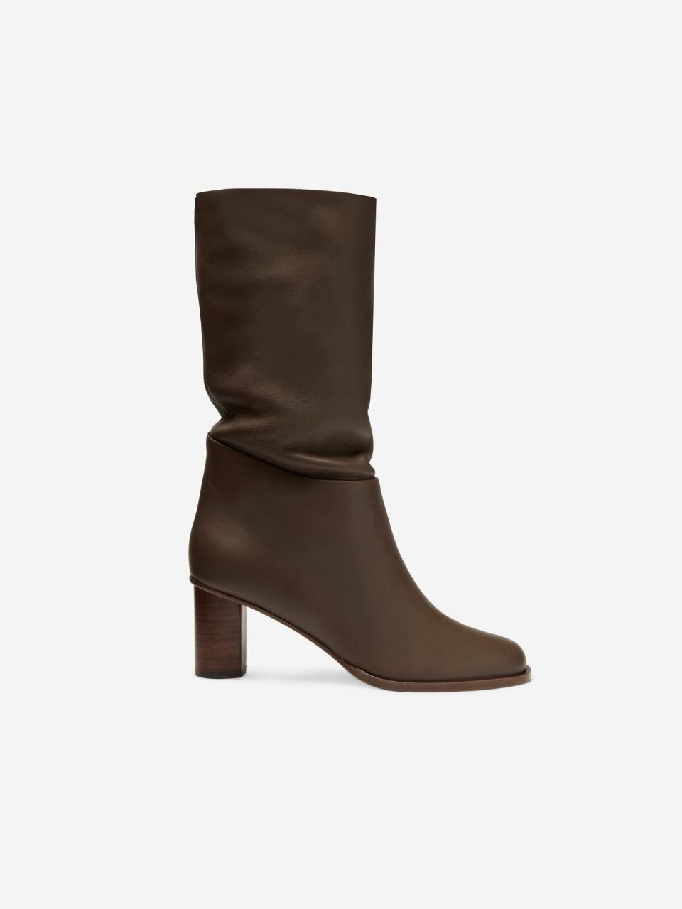 <p><strong>Tamara Mellon</strong></p><p>tamaramellon.com</p><p><strong>$65.00</strong></p><p>A mid-calf boot is the perfect middle ground between a bootie and knee-high style, and this one by Tamara Mellon ticks all the boxes. </p>