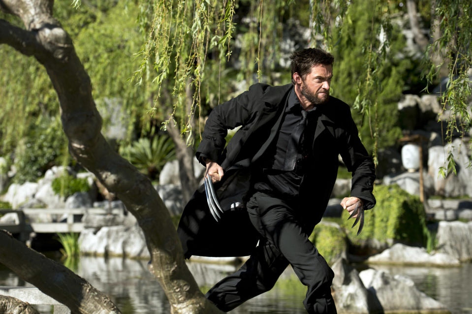 Man running through the outdoors