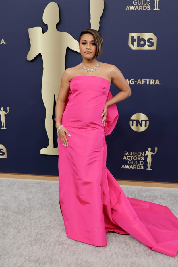 <p>Ariana DeBose in Valentino Haute Couture. Photo: Frazer Harrison/Getty Images</p>