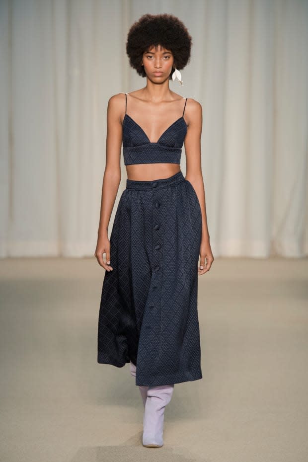 <p>A look from the Adam Lippes Spring 2022 collection.</p><p>Photo: Imaxtree</p>