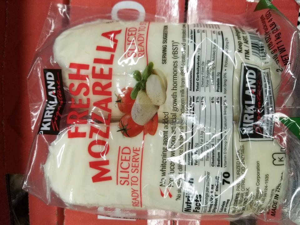 Kirkland fresh mozzarella