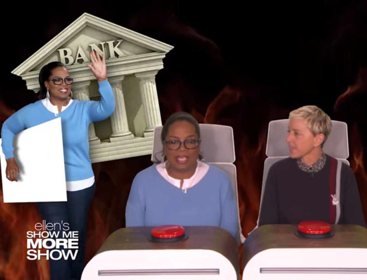 Oprah visited the bank to stand in line for fun after almost 30 years: The Ellen Show Youtube