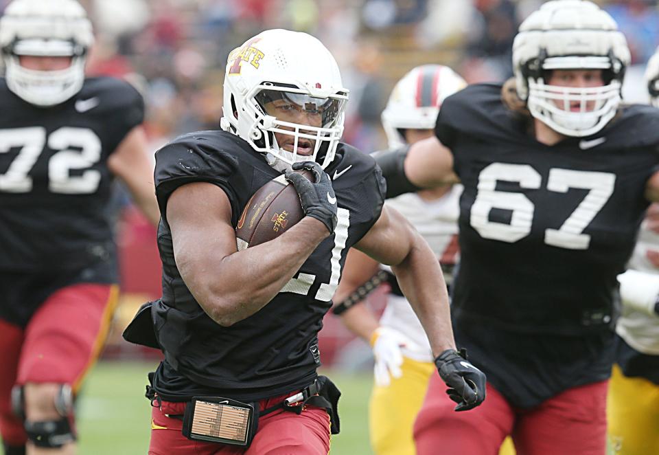 Uncertainty swirls around Iowa State running back Jirehl Brock, who's currently not practicing with the team.
