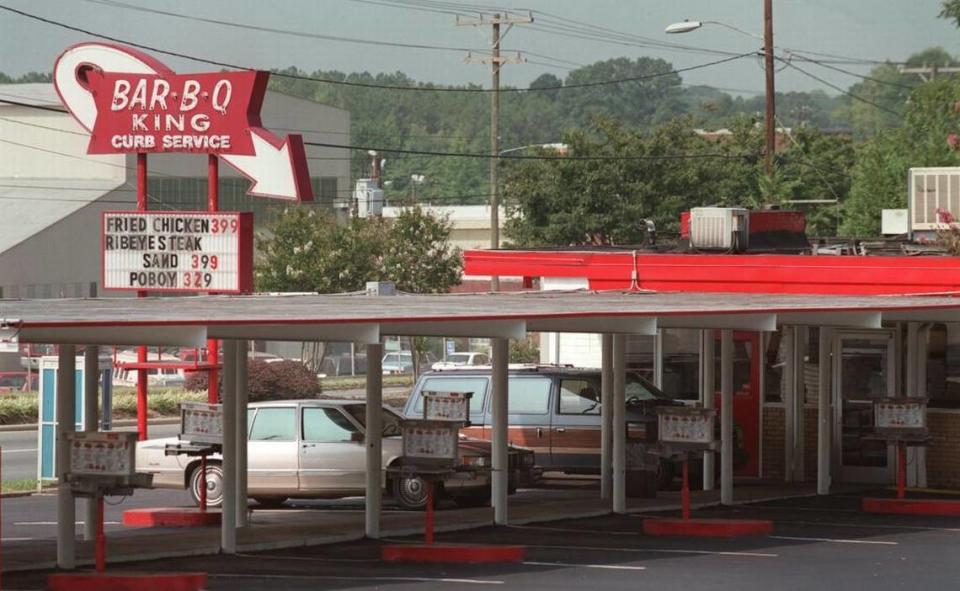 The Bar-B-Q King is a classic of mid-century roadside architecture. TODD SUMLIN/Observer files