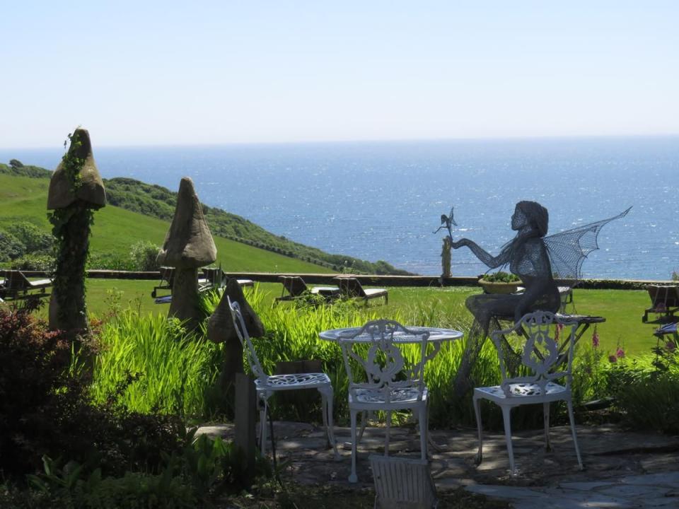 <p>Boasting a captivating clifftop setting at Porthallow between Looe and Polperro, the luxury <a href="https://www.booking.com/hotel/gb/talland-bay.en-gb.html?aid=1922306&label=unusual-hotels-uk" rel="nofollow noopener" target="_blank" data-ylk="slk:Talland Bay Hotel;elm:context_link;itc:0;sec:content-canvas" class="link ">Talland Bay Hotel</a> is just yards from the South West Coast Path and Talland Bay's beach.</p><p>The eye-catching and original art and design features are as much a part of the experience as the service, setting and food. There is an air of magic in the cornucopia of sculptures decorating the sub-tropical seaside gardens, from wire fairies to toad stalls and giant teacups. </p><p>Step inside to encounter further eclectic touches – some the legacy of the previous owners, some acquired or created since – including flamingos and zebra print sofas, a lion’s head emerging from a coffee table, a Mad Hatter’s top hat here, a disembodied mannequin there. This is a boutique beachside retreat with a difference.</p><p><a class="link " href="https://www.goodhousekeepingholidays.com/offers/talland-bay-hotel-cornwall" rel="nofollow noopener" target="_blank" data-ylk="slk:READ OUR REVIEW AND BOOK;elm:context_link;itc:0;sec:content-canvas">READ OUR REVIEW AND BOOK</a></p><p><a class="link " href="https://www.booking.com/hotel/gb/talland-bay.en-gb.html?aid=1922306&label=unusual-hotels-uk" rel="nofollow noopener" target="_blank" data-ylk="slk:BOOK NOW;elm:context_link;itc:0;sec:content-canvas">BOOK NOW</a></p>