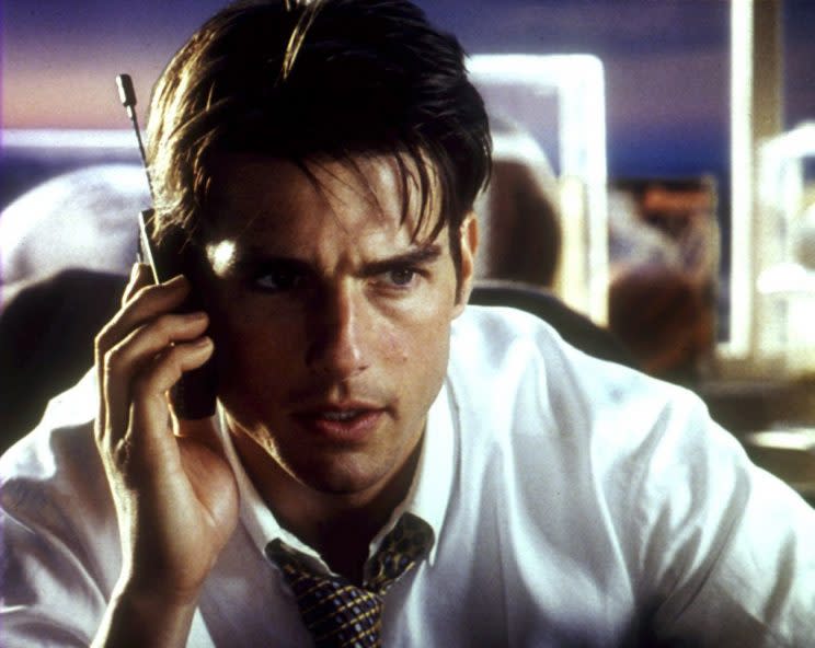 Tom Cruise in Jerry Maguire, 1996. (Photo: TriStar Pictures, Everett Collection)