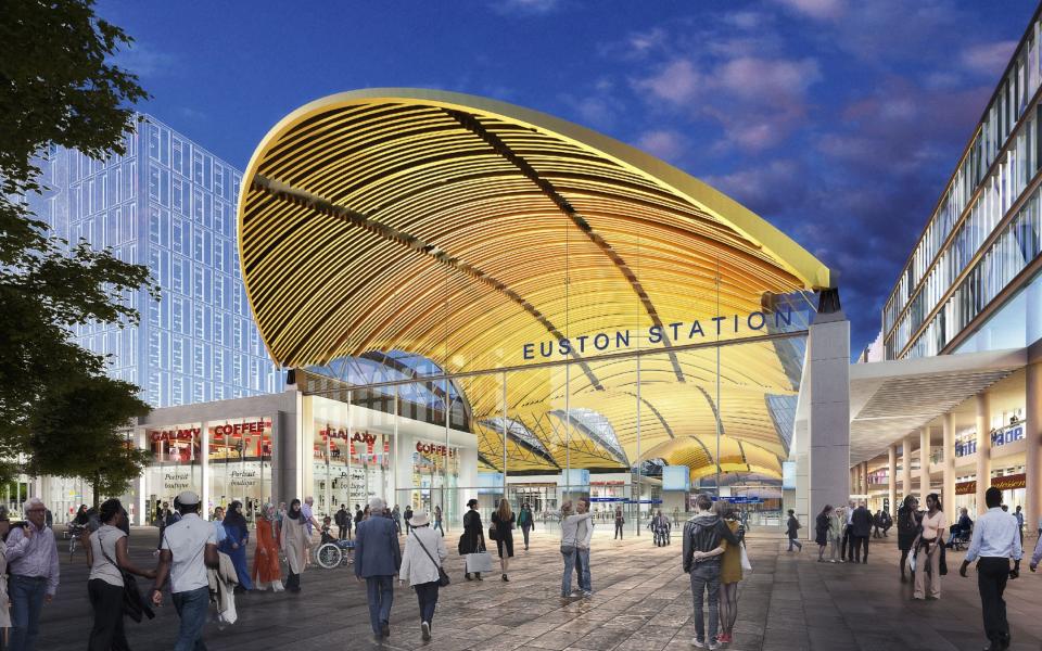 Artist impression of the proposed HS2 station at Euston