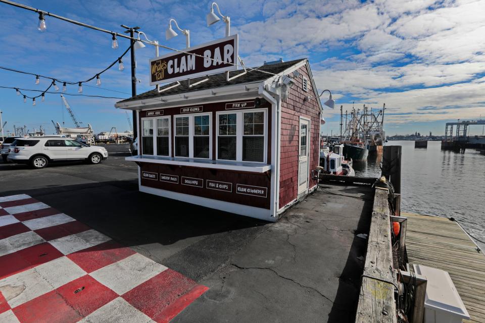 The Whale's Tail Clam Bar on Pier 3 in New Bedford.