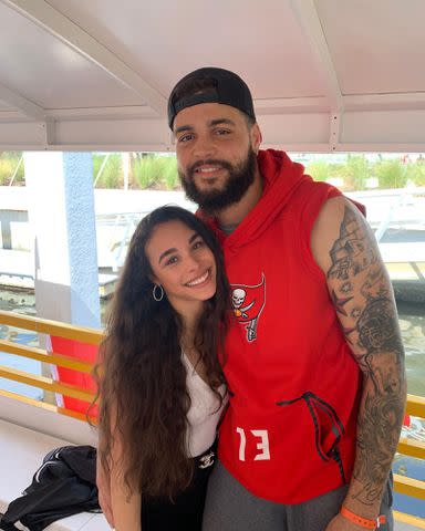 <p>Mike Evans Instagram</p> Mike Evans and Ashli Dotson.