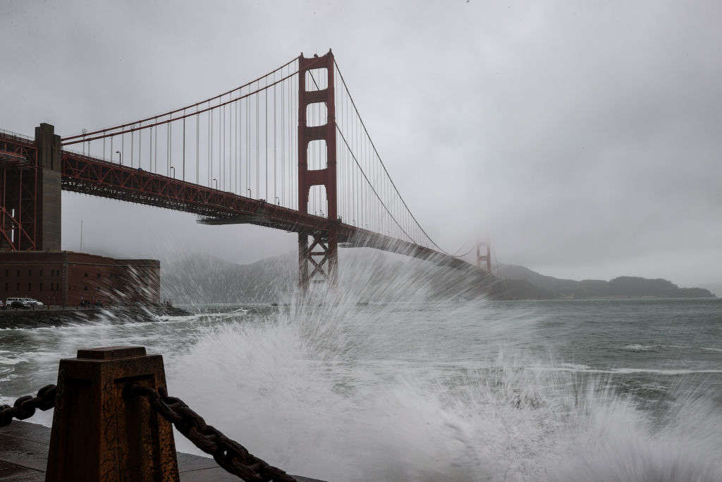 Une série de tempêtes touche la côte Ouest des Etats-Unis depuis plusieurs semaines, comme ici à San Francisco, le 27 décembre dernier.