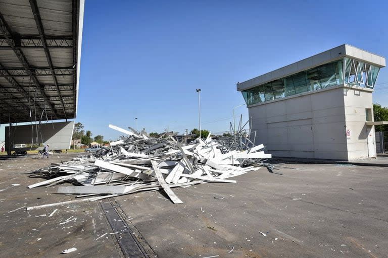 Así quedó la terminal de ómnibus