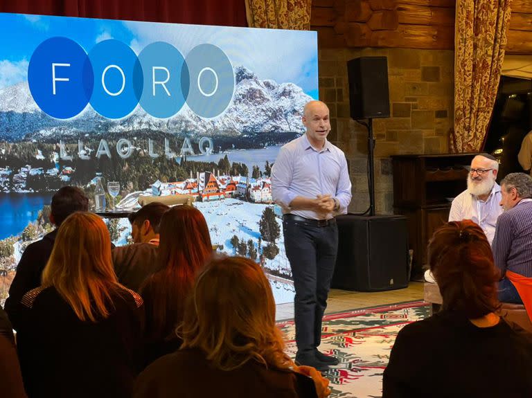 Horacio Rodríguez Larreta, jefe de Gobierno porteño, en el foro Llao Llao